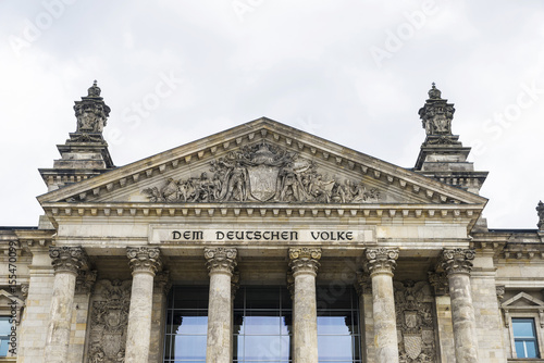 Reichstag building, headquarters of the German parliament, in Berlin, Germany