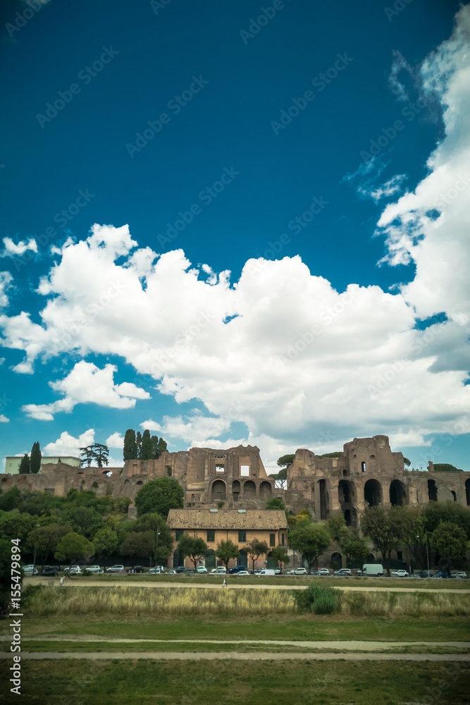 View of Palatino, Rome, Lazio, Italy, Europe