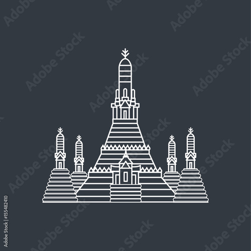 Prang of Wat Arun, Bangkok ,Thailand 