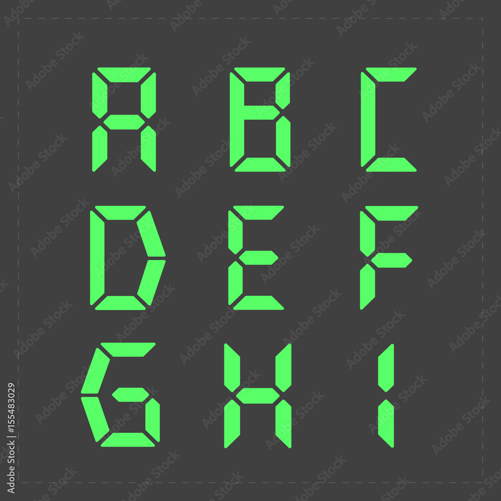 Calculator digital green text. Calculator digital green text.