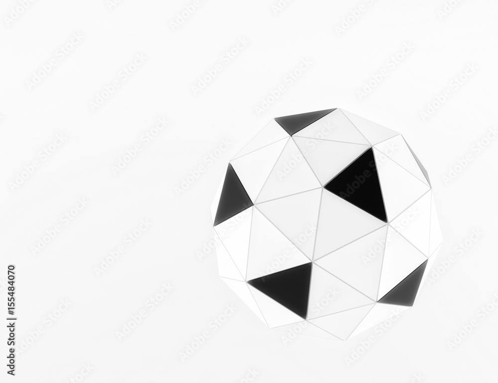 Black and white spheres geometry background. Abstract 3d render Stock ...