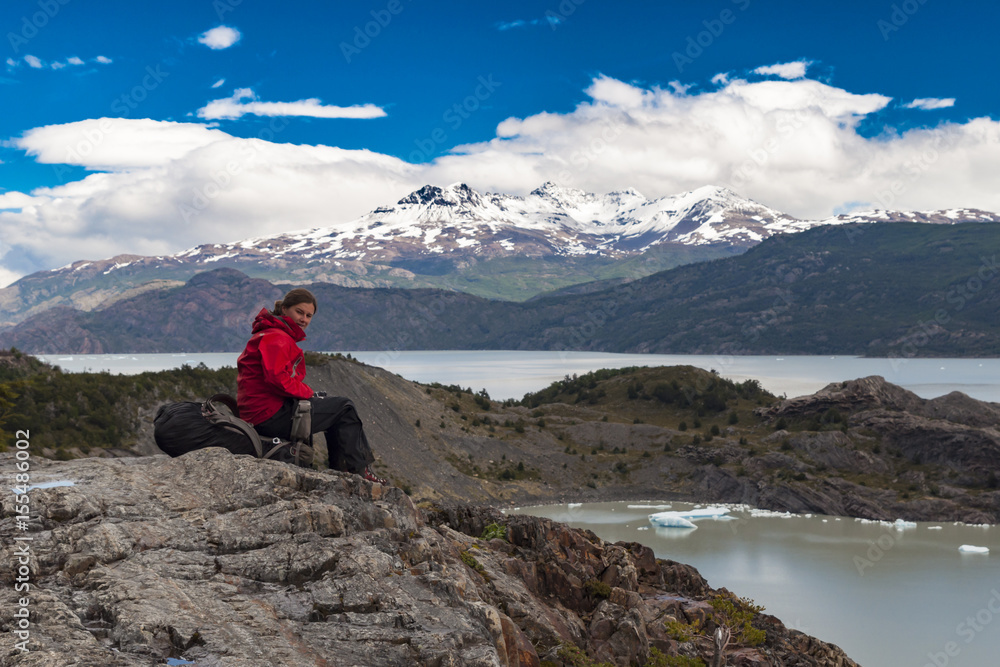Fototapeta premium Treking dookoła Torres del Paine, Chile, Patagonia
