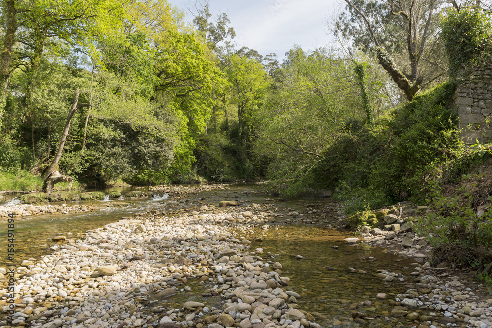 Fototapeta premium The town of lierganes in the province of cantabria