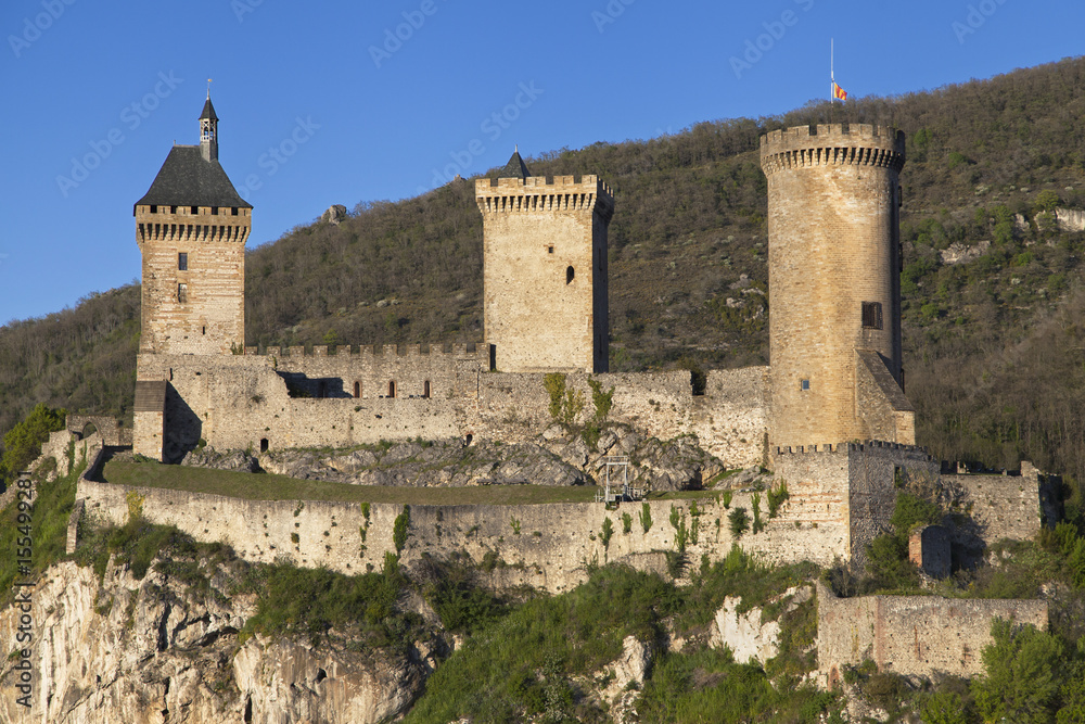 Chateau de Foix at dusk