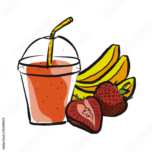 Banana Strawberry Smoothie