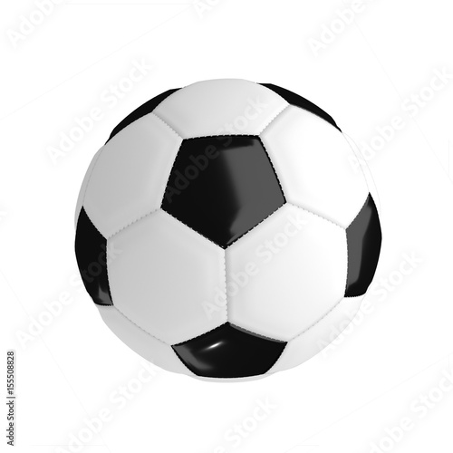 football or soccer ball in 3D rendering