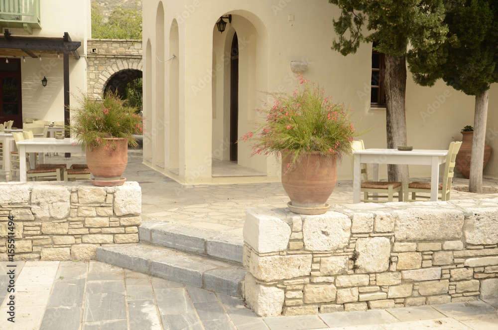 Naklejka premium Petit village du sud de l’île de Samos