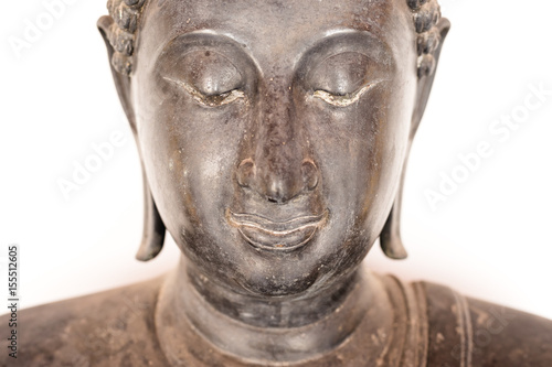 Stone buddha head 