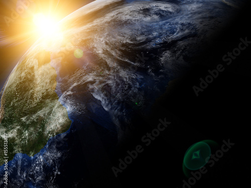 Fototapeta Naklejka Na Ścianę i Meble -  Beautiful earth in space