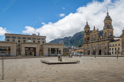 Photos Bolivar Square with Cathedral and Colombian Palace of Justice - Bogota, Colombia