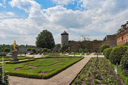 The castle park of Weilburg, Hesse, Germany