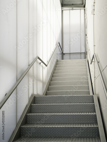 Modern metal staircase
