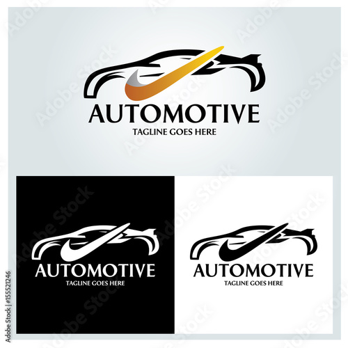 Auto motive logo design template. Vector illustration