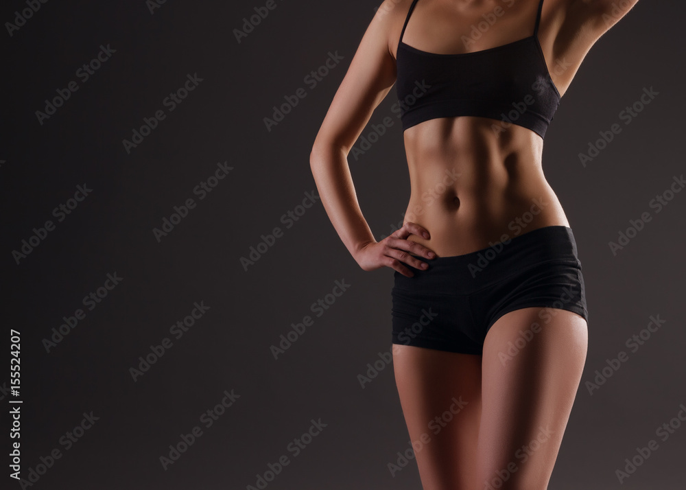 Sport. Woman sport body strong and beautiful Stock Photo | Adobe Stock