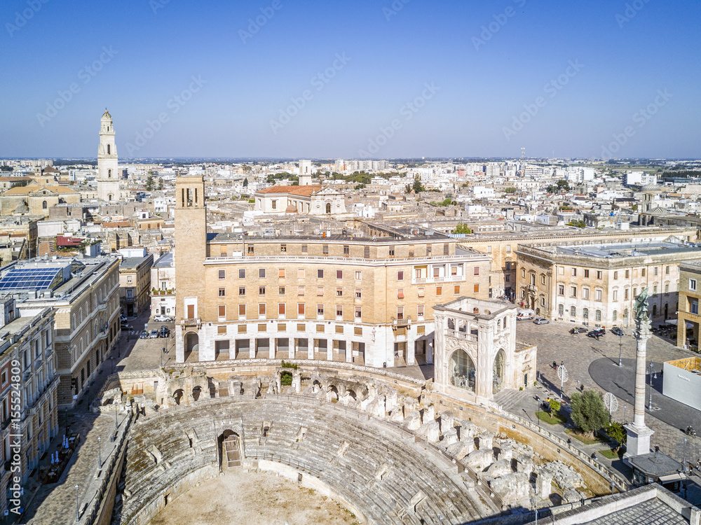 Historic city center of Lecce, Puglia, Italy