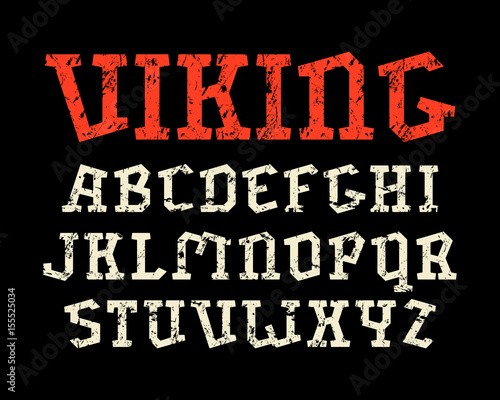 Decorative serif font in historical style