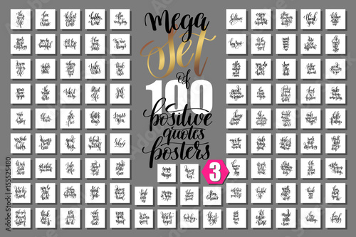 mega set of 100 positive quotes posters, motivational and inspir
