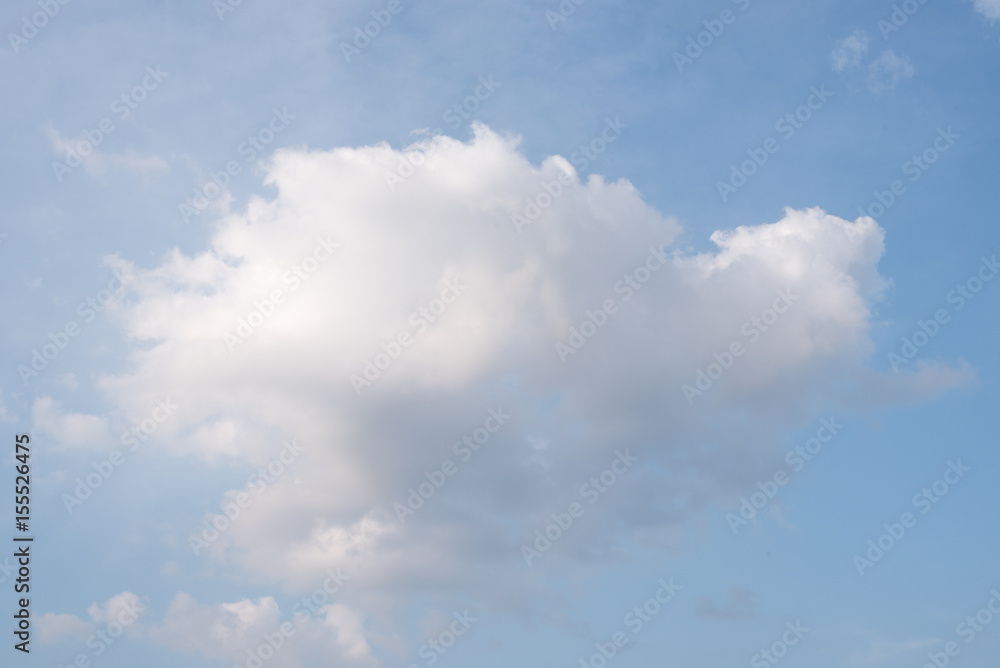 A beautiful sky with white cloud in a bright day