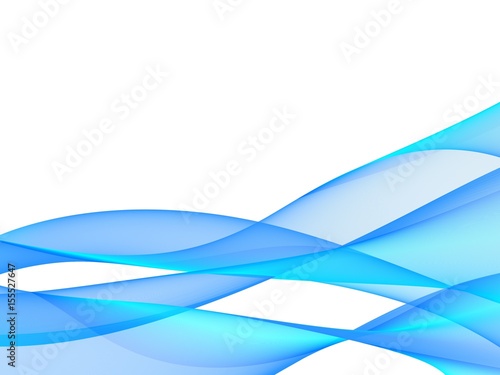 Abstract blue wave design element 