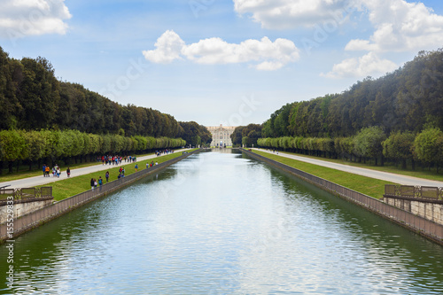 royal palace garden in the city of caserta