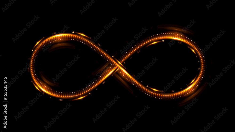 Lighting 3d infinity symbol. Beautiful glowing signs..Sparkling rings. Swirl icon on black background..Luminous trail effect. Colorful isolated sparkling loop. Lighting 3d infinity symbol. Beautiful glowing signs..Sparkling rings. Swirl icon on black background..Luminous trail effect. Colorful isolated sparkling loop.