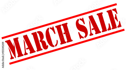 MARCH SALE red stamp