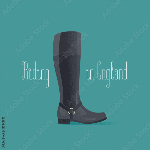 Hourse riding boots vector illustration