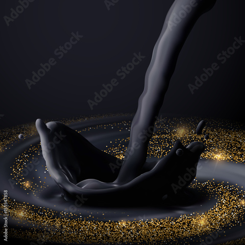 Ink crown splash