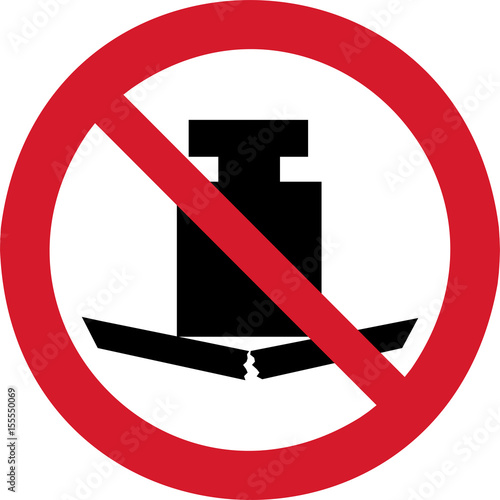 ISO 7010 P012 No heavy load