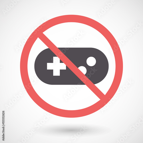 Isolated forbidden signal with a game pad