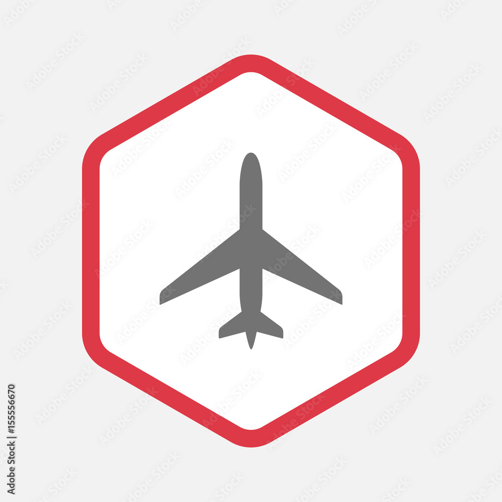 Isolated hexagon with a plane