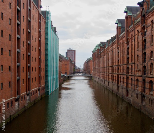 Kehrwiederfleet in Hamburg port in northern Germany