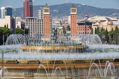 Panoramic view of Barcelona photo