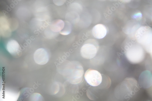 Silver glitter light blurred blur bokeh style party background
