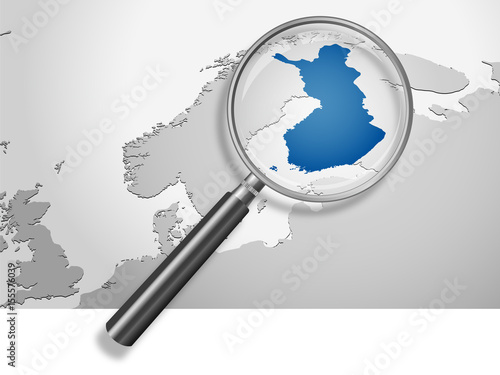 Landkarte *** Europa Finnland
