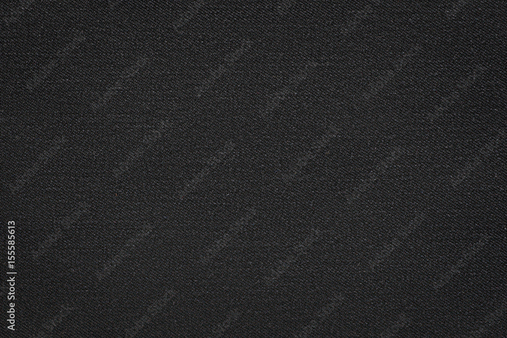 Black denim cloth close up