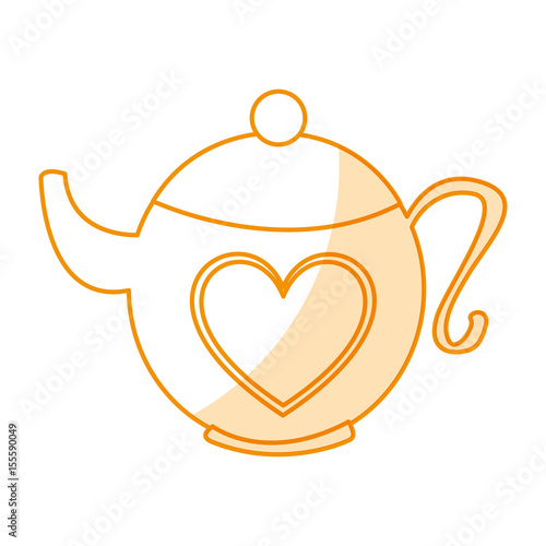 cute teapot isolated icon vector illustration design