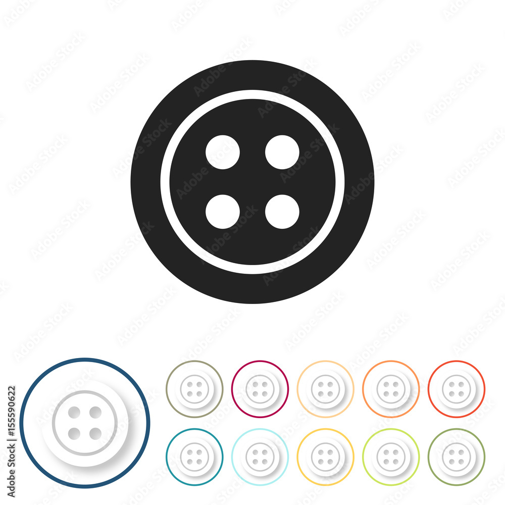 Bunte 3D Buttons - Knopf Bunte 3D Buttons - Knopf
