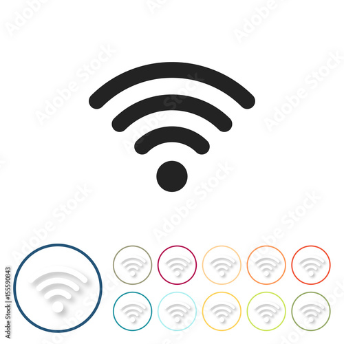 Bunte 3D Buttons - Verbindung WLAN