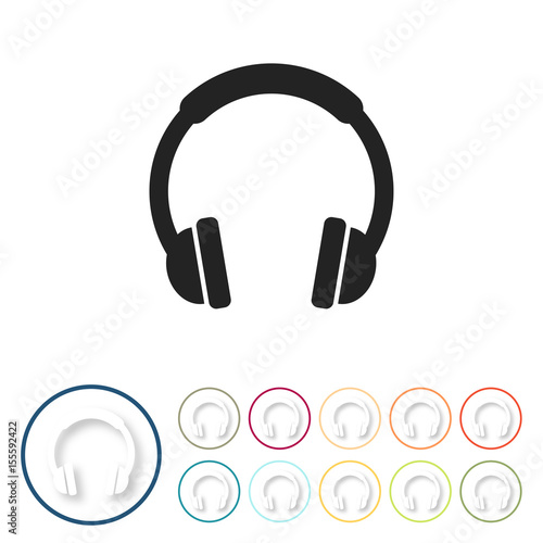 Bunte 3D Buttons - Headset