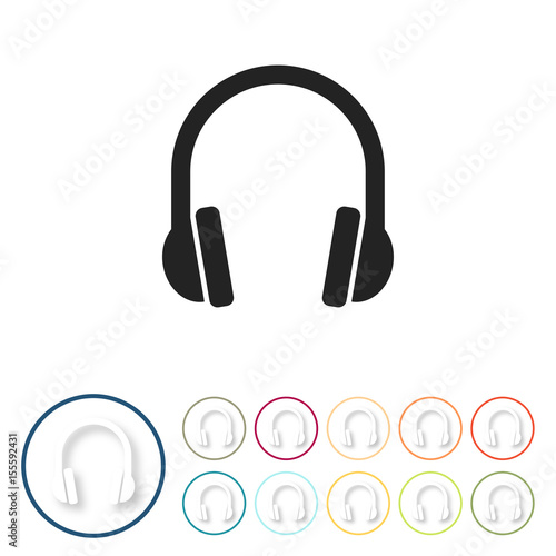 Bunte 3D Buttons - Kopfhörer Lärmschutz