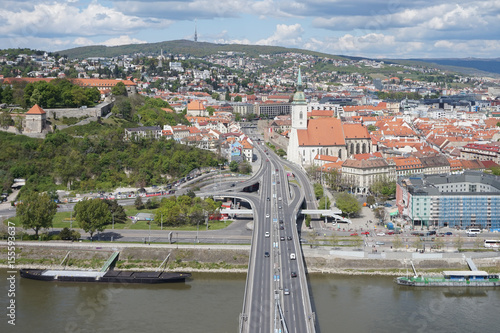 View of Bratislava from the UFO Bridge