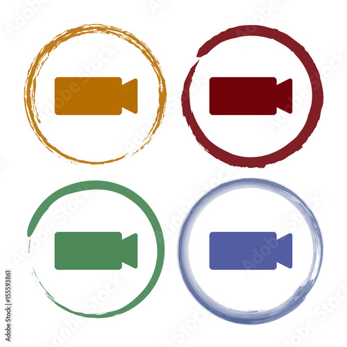Pinselstrich Icon Set - Digitalkamera