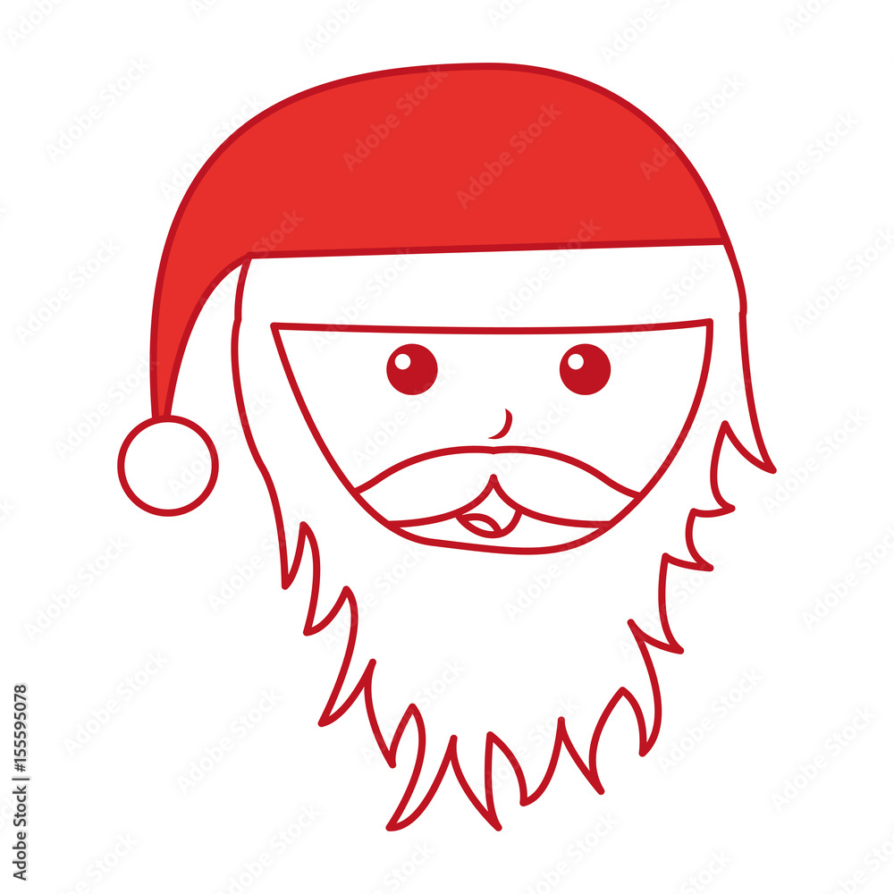 Obraz premium santa claus comic character vector illustration design
