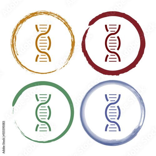 Pinselstrich Icon Set - DNA
