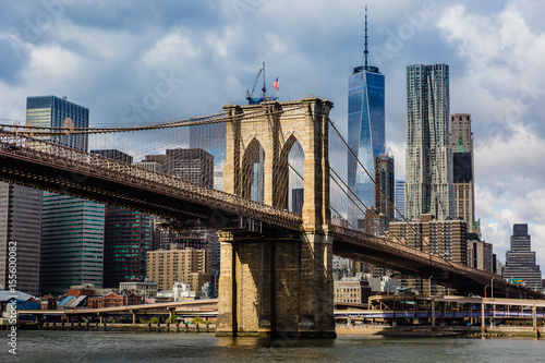 Brooklyn Bridge and Manhattan skyline