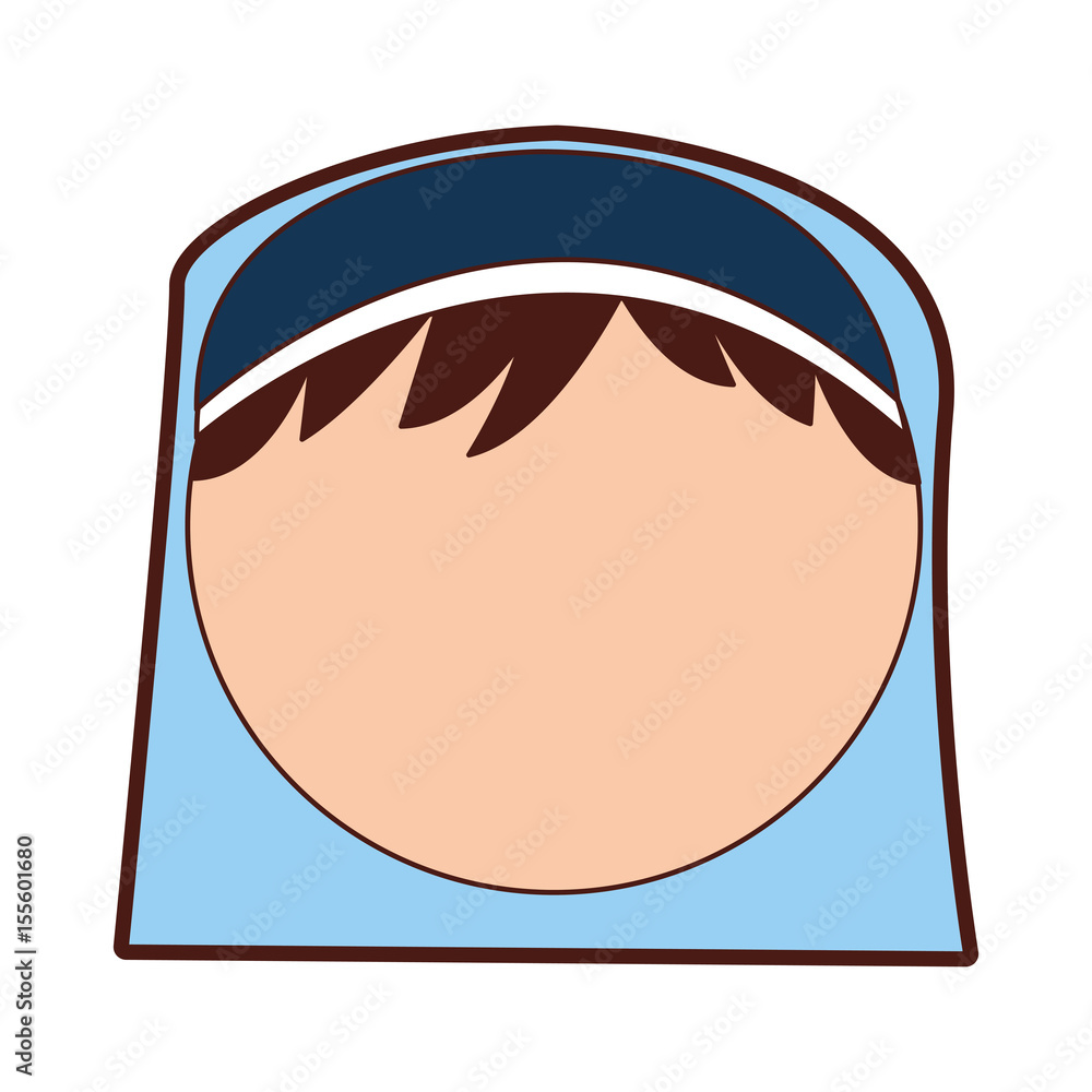 Obraz premium Shepherd manger character icon vector illustration design