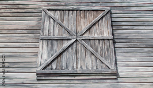 Weathered Barn Clapboard Siding and Window