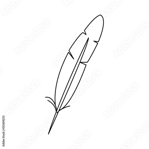 feather of hat oktoberfest decoration celebration vector illustration