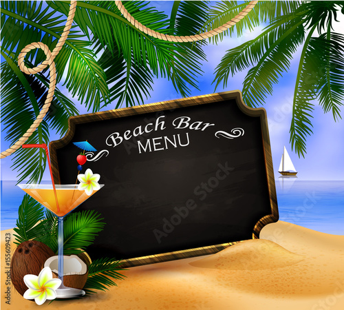 tropical vector background